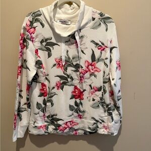 Tommy Bahama Floral White and Pink Hoodie